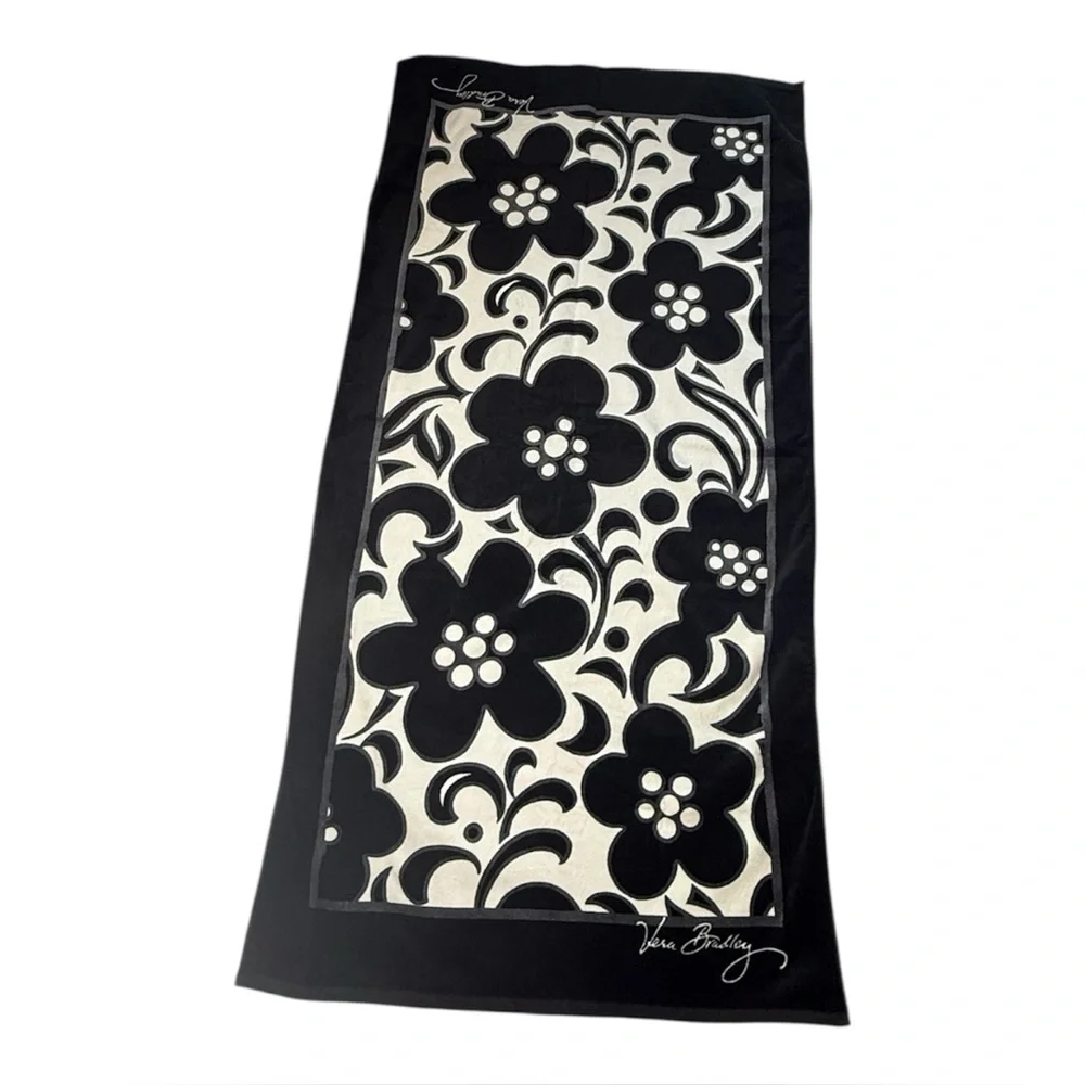 NWT Vera Bradley Night & Day Beach Towel Black & White retired pattern LAST ONE